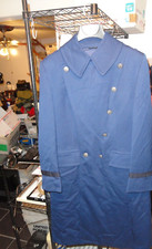 USAF AIR FORCE ACADEMY CADET USAFA DRESS BLUE JACKET COAT TRENCH LONG 16S