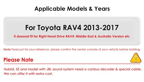 Android CarPlay Car Radio For Toyota RAV4 4 XA40 5 XA50 2013-2017 GPS Player - Picture 13 of 30
