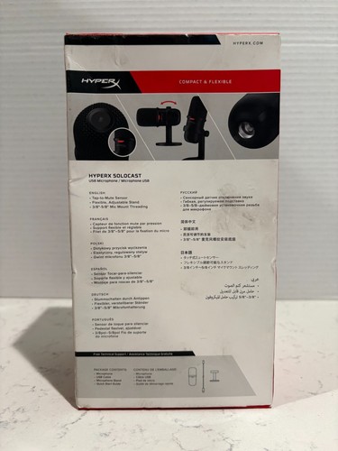 HyperX Solocast USB Condenser Gaming Microphone for PC / PS4 / PS5 / Mac - Photo 2/5