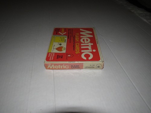 Vintage 1976 Binney & Smith EDU Cards Metric Flash Cards Sealed Homeschool New - Picture 3 of 4