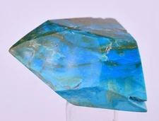 57cts GEM BLUE OPAL SCENIC FREE FORM PERU SEASCAPE PENDANT JEWELRY  BB383