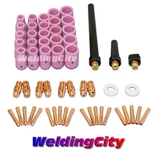 WeldingCity® 58-pcs Accessory Kit Regular Setup 0.040~1/8 TIG Torch 9/20/25 T46