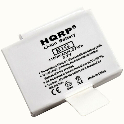 HQRP Battery for Flip Video UltraHD 4GB 8GB FVU2120B U3120 Flip 4GB Cisco ABT2W