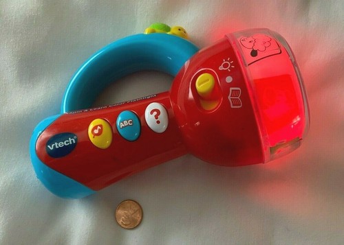 Vtech Spin & Learn Color FLASHLIGHT w/ Songs & Sounds ~ Red ~ 6 Animals - Picture 3 of 10