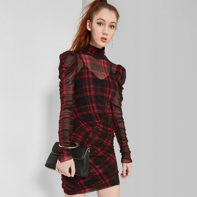 wild fable plaid dress