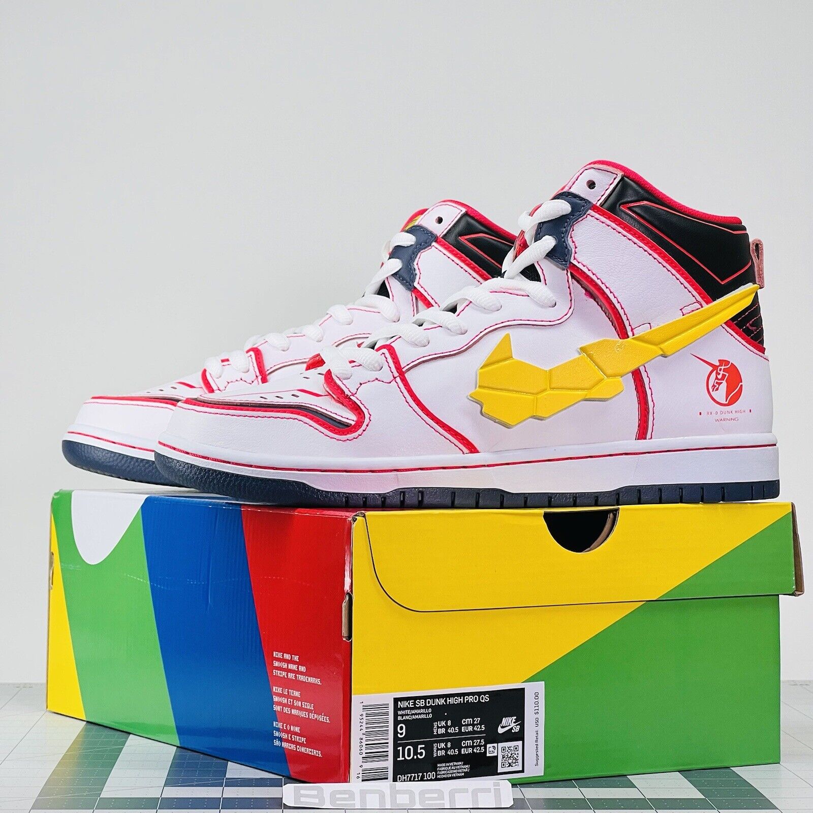 GUNDAM UNICORN×NIKE SB DUNK HIGH PRO QS