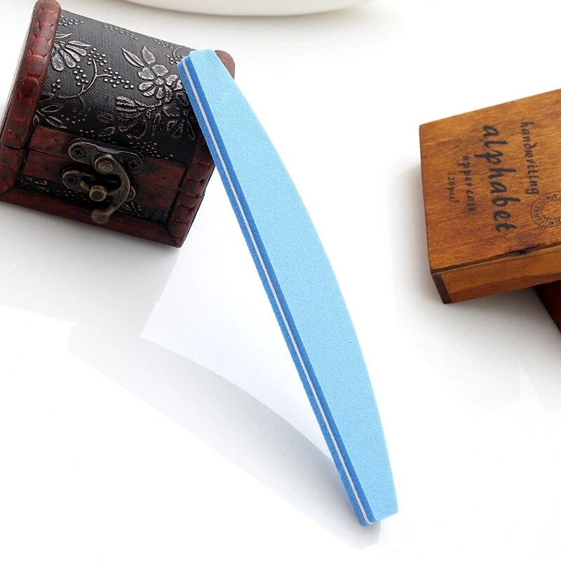 10 Pcs/lot Nail File Buffer Emery Board Sponge Thick Nail Buffer Nail Tools - Image 3 of 4