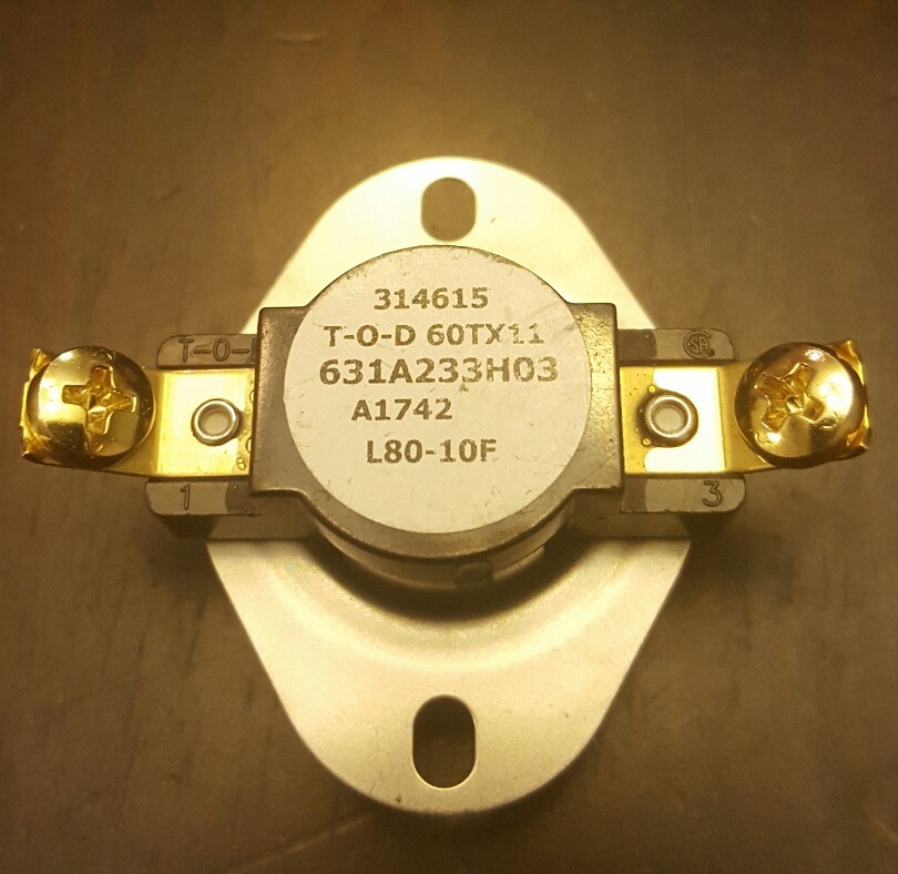 RHEEM ~ RUUD 631a233h03 LIMIT SWITCH - AUTO (L80 - 10F
