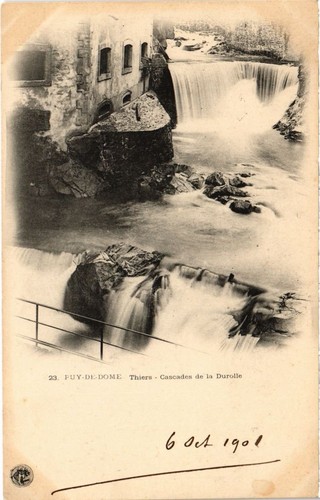 Carte Postale Ancienne 63 – Saint-Rémy-sur-Durolle – Calvaire Et Route De Thiers (toilée)