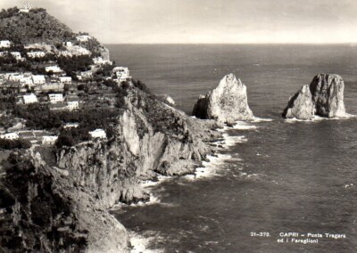POSTCARD Capri Punta Tragara I Faraglioni 1958 No. 261