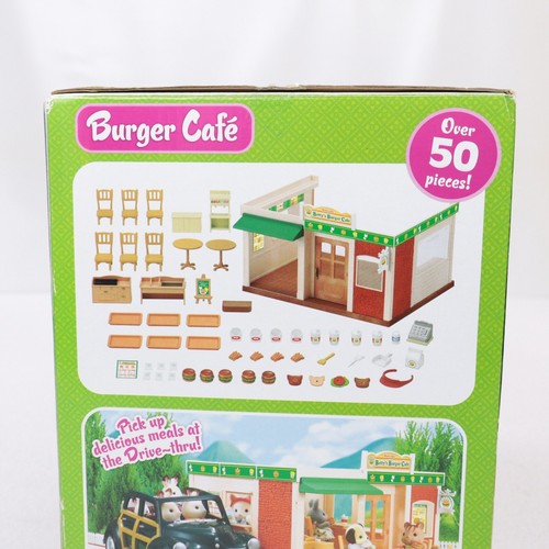 Sylvanian Family Calico Critters Burger Café Juego Completo Inglés Completo - Imagen 4 de 11