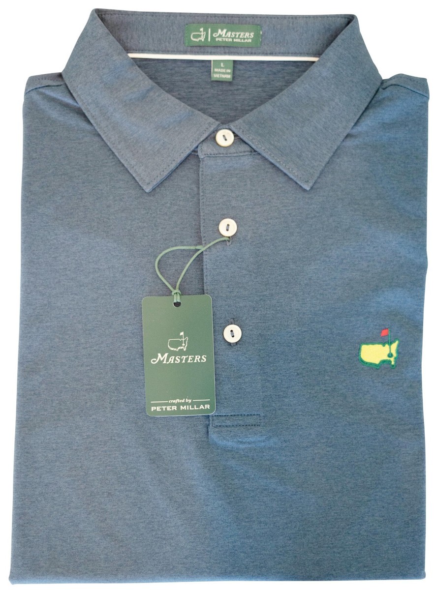 2026 Masters Tournament Navy Blue Peter Millar Men's Golf Polo