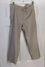 NWOT J.Jill Oatmeal Crop Pants Linen Pockets Size 10