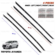 Weatherstrip Front+Rear Door Glass Inner Fits Toyota Avanza F65 F651 2012 - 2019