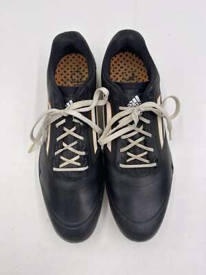 Adidas ADIZERO ONE Golf Shoes Black White Orange Spiked Mens