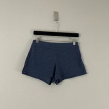 Lunya Restore Pima Cotton Cool Sleep Lounge Shorts Navy Womens Size XS