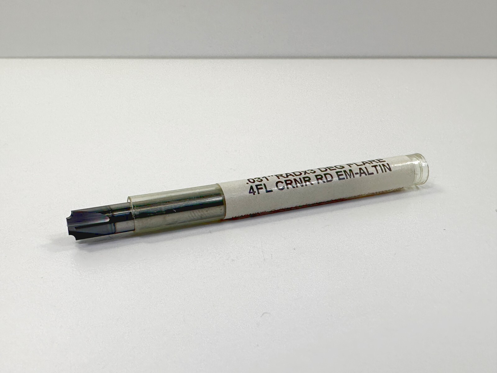 MICROCUT 98031FLT .031" x 3 4FL Deg Flare Corner Radius End Mill NEW 1pc