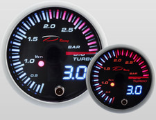 Manometro Strumento 52mm DEPO Pressione Turbo 0+3 BAR Picco - Nero DIGITALE