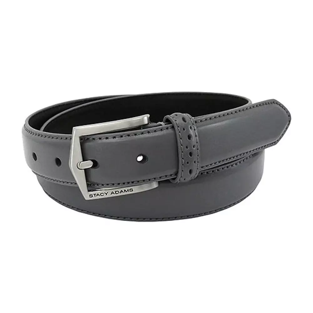 Stacy Adams 087 Leather Belt Grey eBay