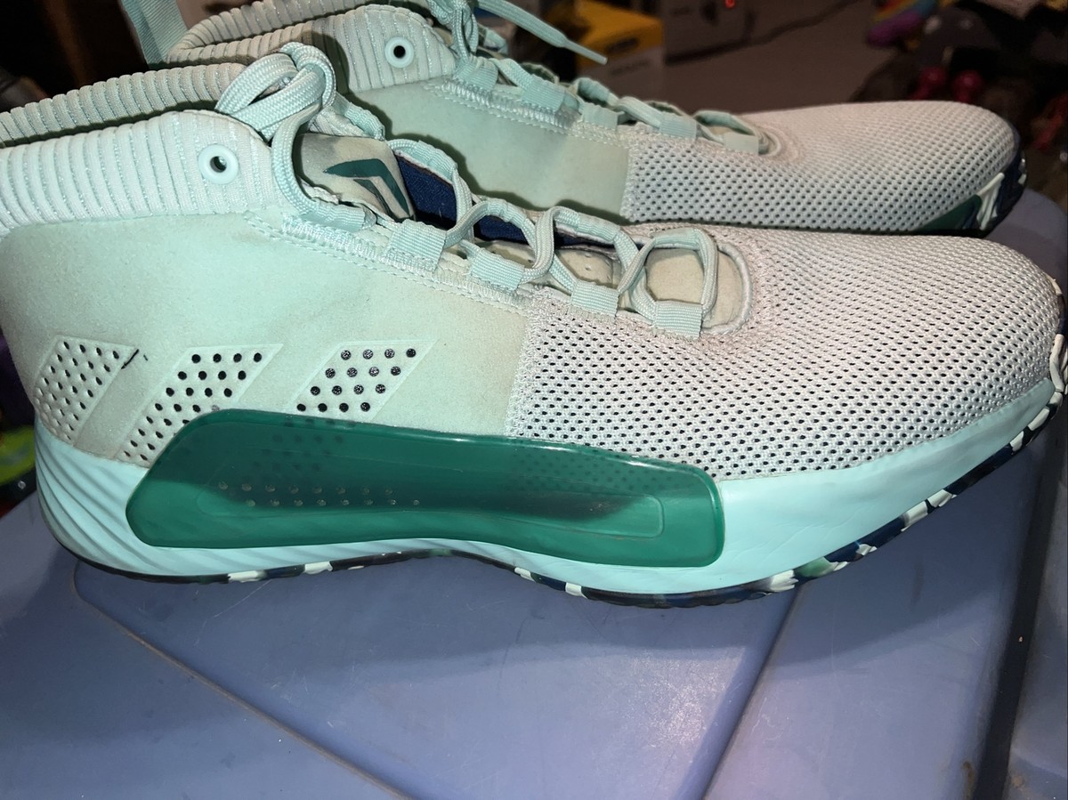 Mens Adidas Dame 5 Clear Mint Legend Marine Adidas Dame 5 - Review, Deals, Pics of 13 Colorways main image 3