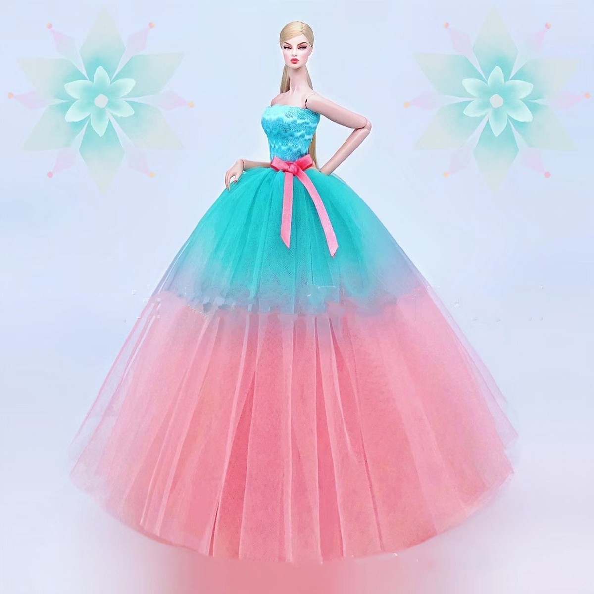 green emerald velvet dress A Leading Role x Mattel Holiday Barbie™ Premium Adult Dress Up main image 1