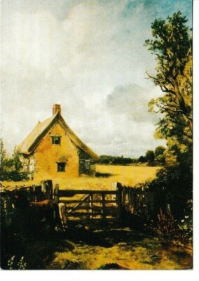 JOHN CONSTABLE - ''HÜTTE IN EINEM MAISFELD'' KUNST FARBPOSTKARTE