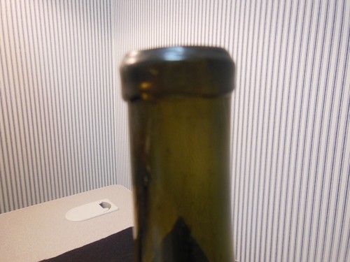 Antique Green St. Loubes Medoc Bordeaux w Label Empty Wine Bottle w Applied Lip - Picture 4 of 12