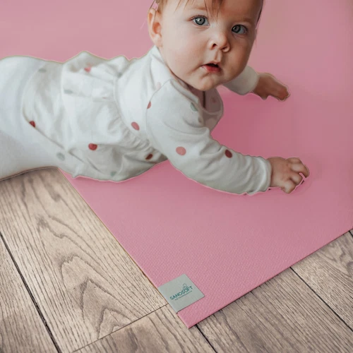 Sanosoft® Krabbelmatte Rosa – Made in Germany, Öko-Tex & Anti-Rutsch