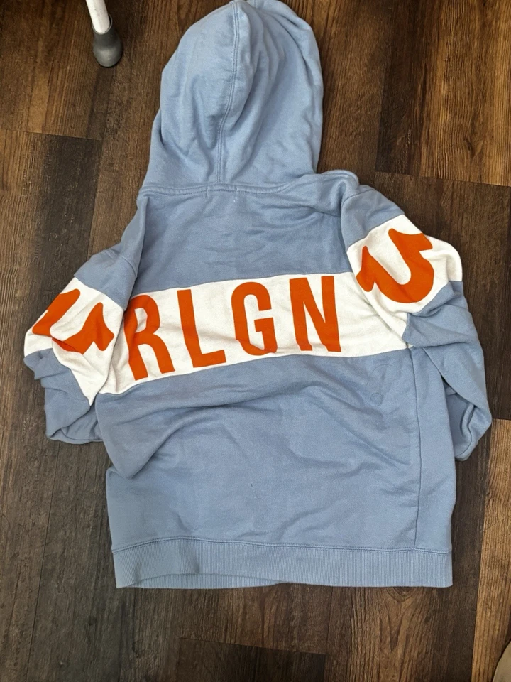 Chaqueta True Religion Bloque Color Azul y Naranja Foto 3 de 4