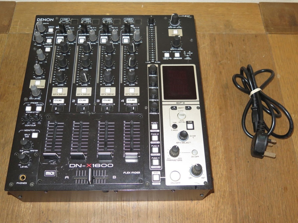 DENON　dn-x1600 Denon DN-X1600 professional digital 4-channel DJ mixer / WORKS