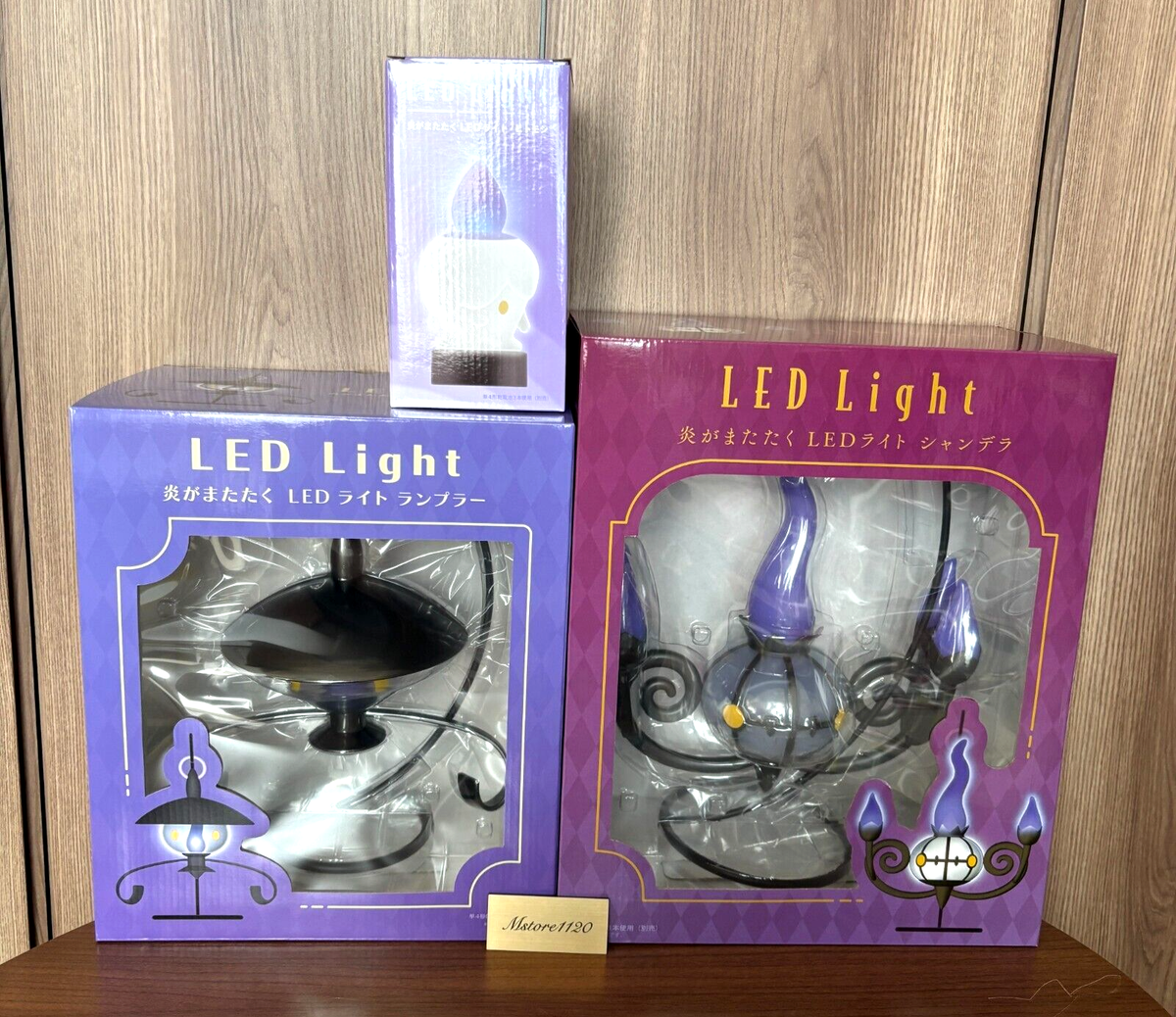 Pokemon Center Original LED Light Litwick Lampent Chandelure 2024