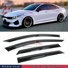 For 2021-2025 Kia K5 Optima Wavy Mugen Style Window Visors Rain Guards Deflector