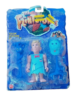 The Flintstones FILLIN' STATION BARNEY Poseable Action Figure - 1993 Mattel Toys