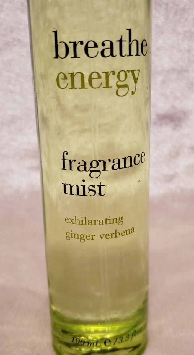 BREATHE Energy Fragrance Mist Exhilarating Ginger Verbena 3.3 fl