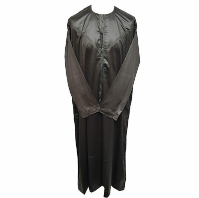 Custom Made Emirate Men's Olive Long Sleeve Thobe Jubba Dishdasha
