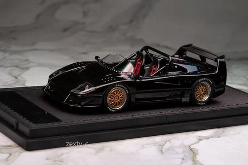 Top Marques1:43BlackFerrari F40 LM Barchetta Beurlys 1987 Diecast Car Collection - Picture 2 of 3