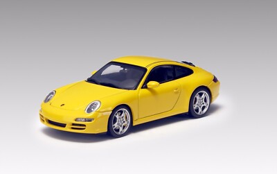 VERY RARE PORSCHE 911 (997) CARRERA S YELLOW GELB COUPE 1:43