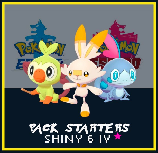 Pack Starters Shiny Competitivos Pokemon Espada/Escudo