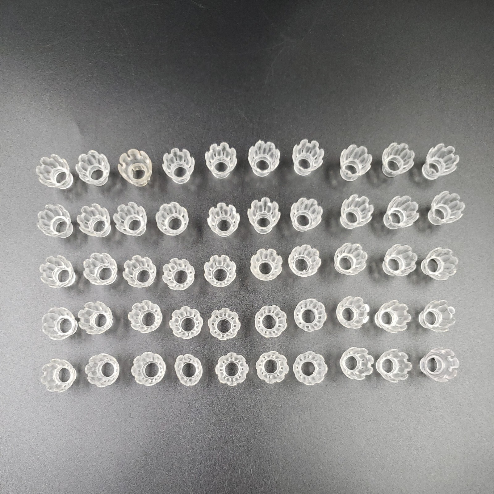 50 Vintage Christmas Light Reflectors Clear Covers Tulip Flower Petal