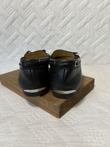 Michael Kors Daisy Driving Moccasin Black Leather Flats Loafers Women’s Size 6M - Picture 4 of 14