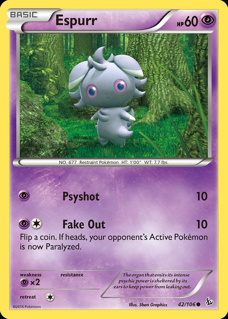 Pokemon Espurr (42/109) Flashfire LP