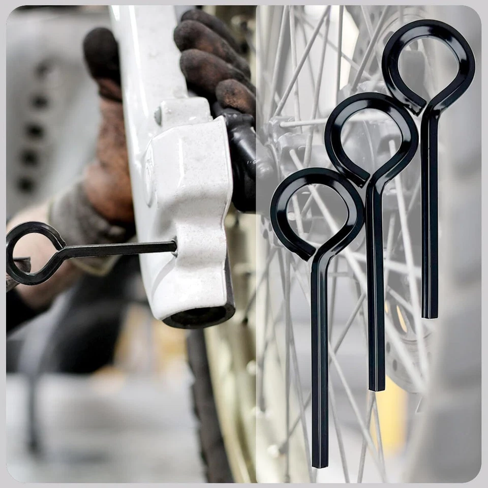 10 Pack 5/32 Inch Standard Hex Dogging Key with Full Loop, Black Hex Dogging Key - Image 2 of 3