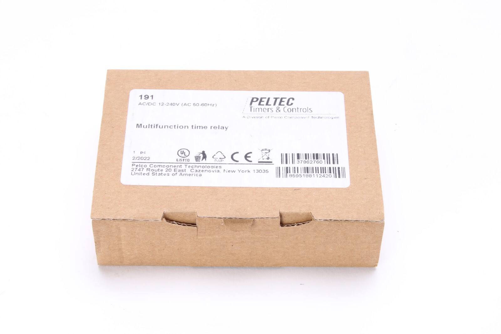 Peltec 191 AC/DC 12-120V Multifunction Timer Relay - NEW