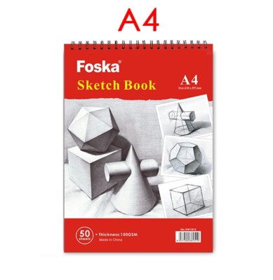 A4 Skizzenbuch oben spiralgebunden