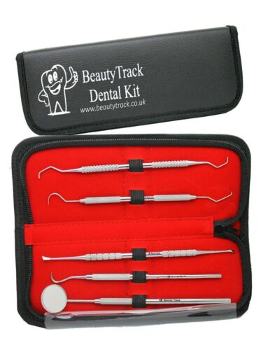 Dental Tooth Cleaning Kit Dental Scraper Pick Tool Calculus Plaque Floss Remover - Picture 1 of 27