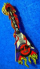 HRCPCC PIN COLLECTOR GROUP 1st YEAR FLAMING FLYING V GUITAR AWARD Hard Rock Cafe