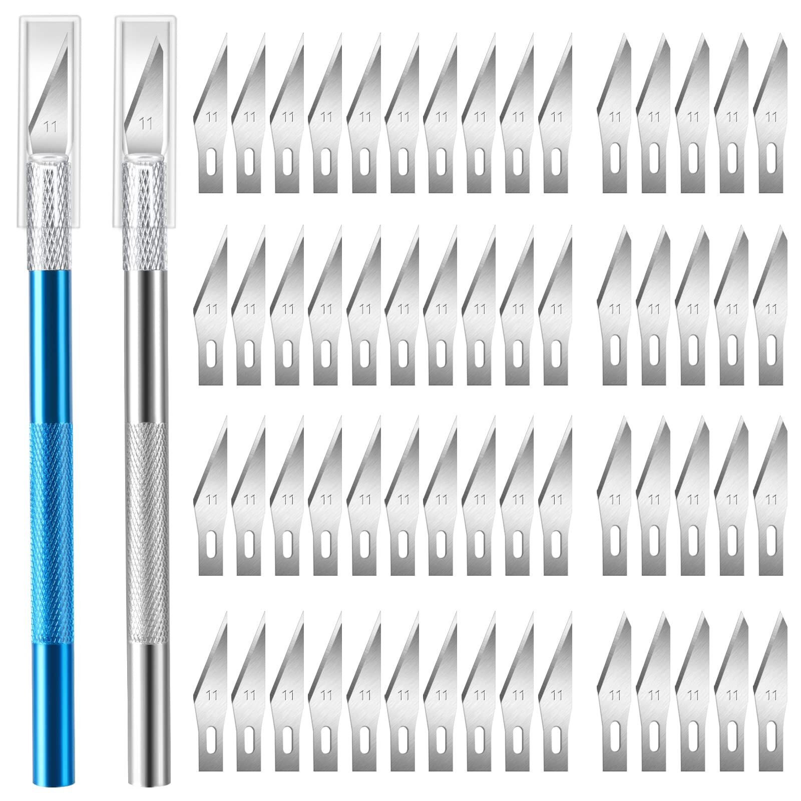 62-Piece Precision Craft Knife Set with Exacto Blades for Hobby & DIY Projects-image