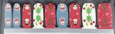 Color Nail Polish Strips 18ct. Santas Here. (Christmas) Read Description Below