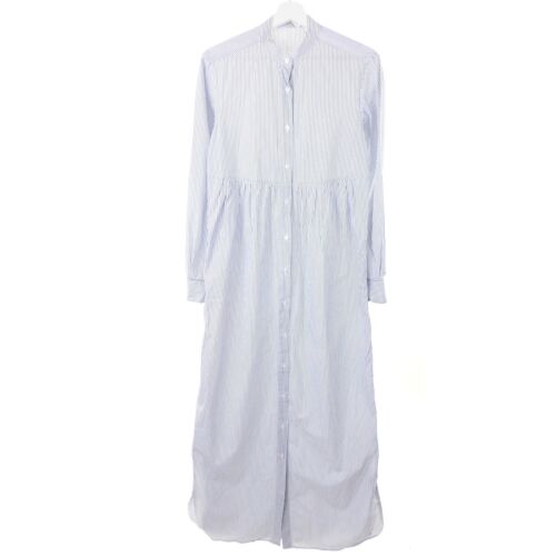 Robe chemisier maxi rayures bleu blanc BOTTEGA EGNAZIA taille S 36