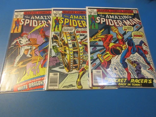Amazing Spider-man #182,183,184 Bronze age lot of 3 VF/VF+ Beauties Wow